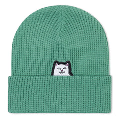 RIPNDIP Lord Nermal Waffle Beanie (Light Pine)