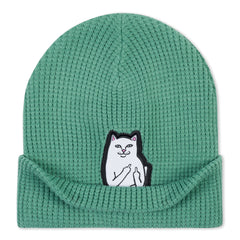 RIPNDIP Lord Nermal Waffle Beanie (Light Pine)