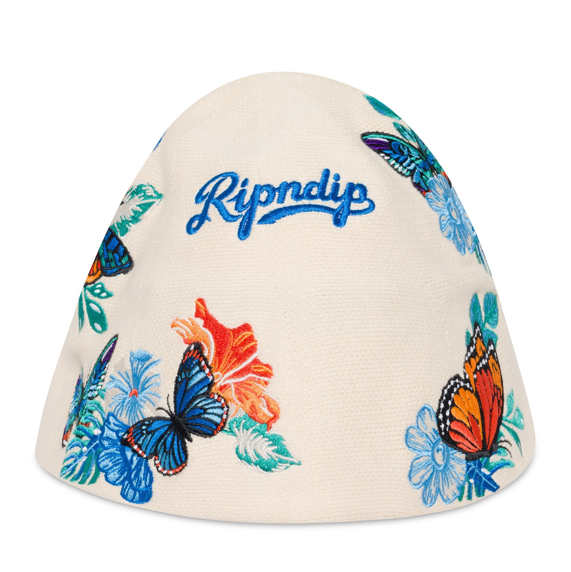 RIPNDIP Los Ripndip Crochet Bucket Hat (Off White)
