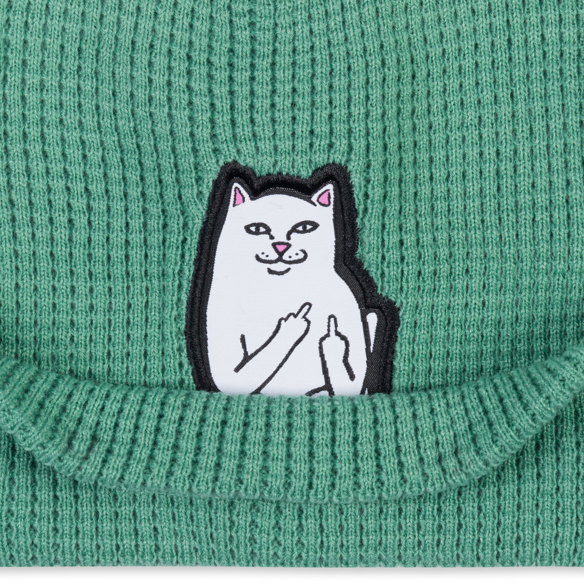 RIPNDIP Lord Nermal Waffle Beanie (Light Pine)