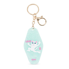 RIPNDIP Love U Keychain (Light Blue)
