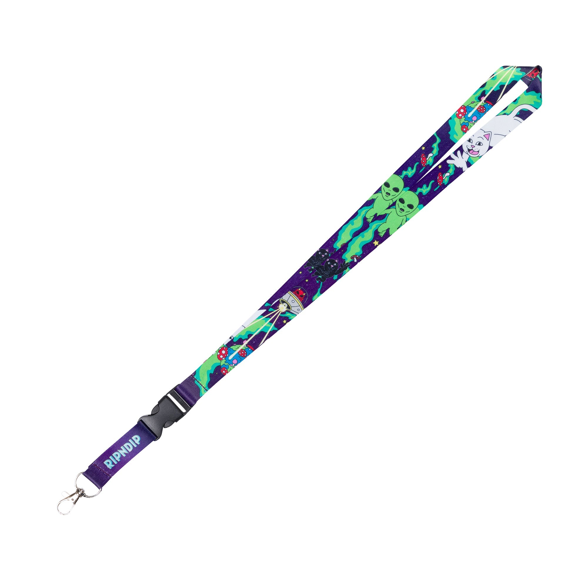 RIPNDIP 4th Dimension Lanyard (Black)