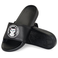 RIPNDIP Stop Being A Pussy Slides (Black)