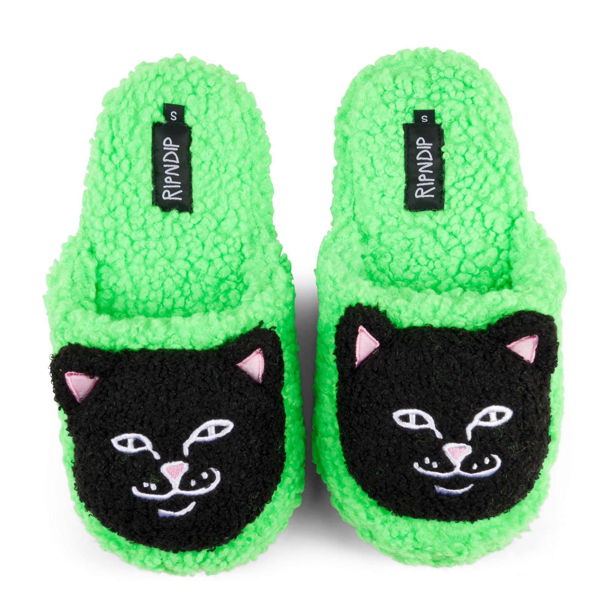RIPNDIP Lord Jermal Plush Face House Slippers (Green)