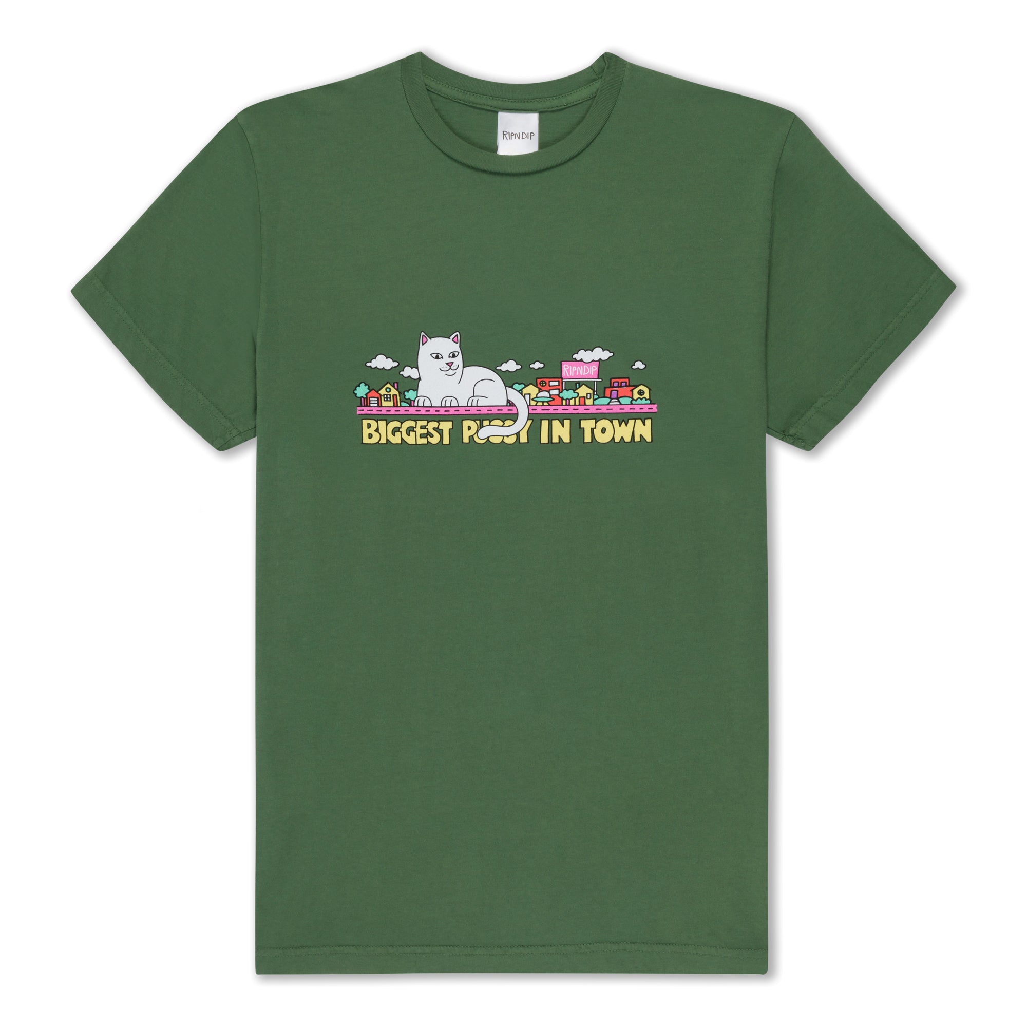 RIPNDIP My Neighborhood Tee (Olive)