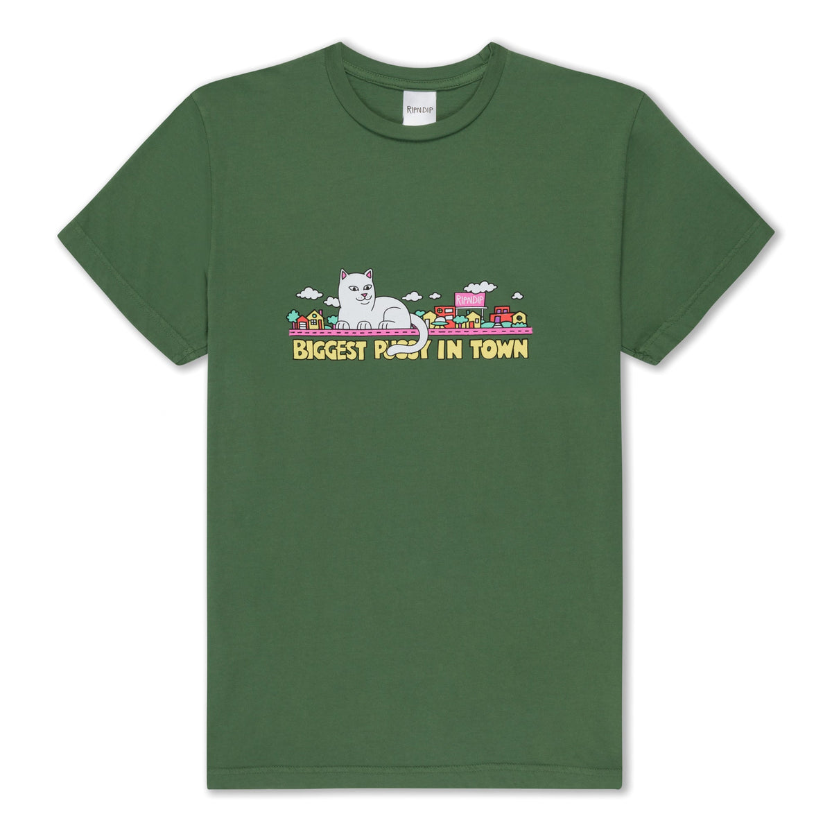 RIPNDIP My Neighborhood Tee (Olive)