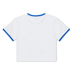 385429 Los Ripndip Cropped Ringer Tee (White)