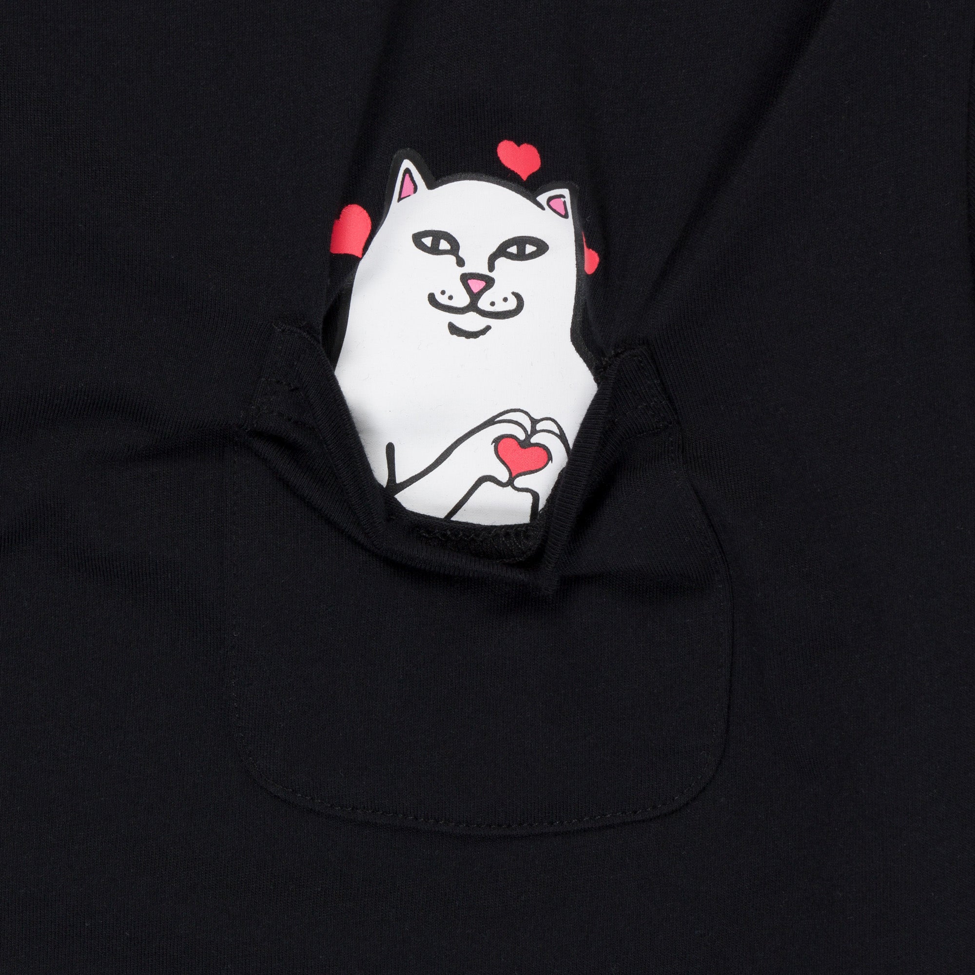RIPNDIP Nermal Loves Cropped Baby Pocket Tee (Black)