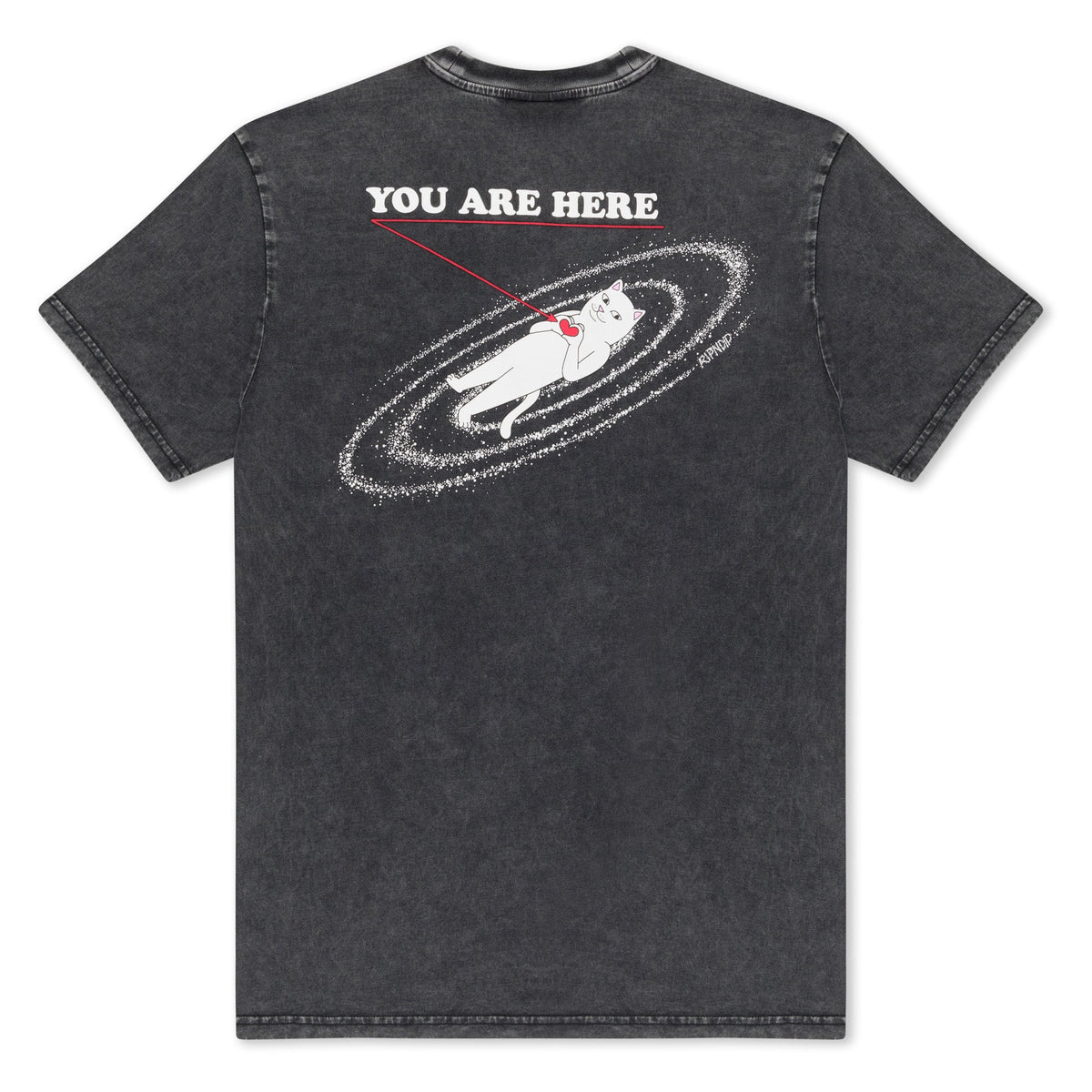 RIPNDIP You Are Here Tee (Black Vintage Wash)