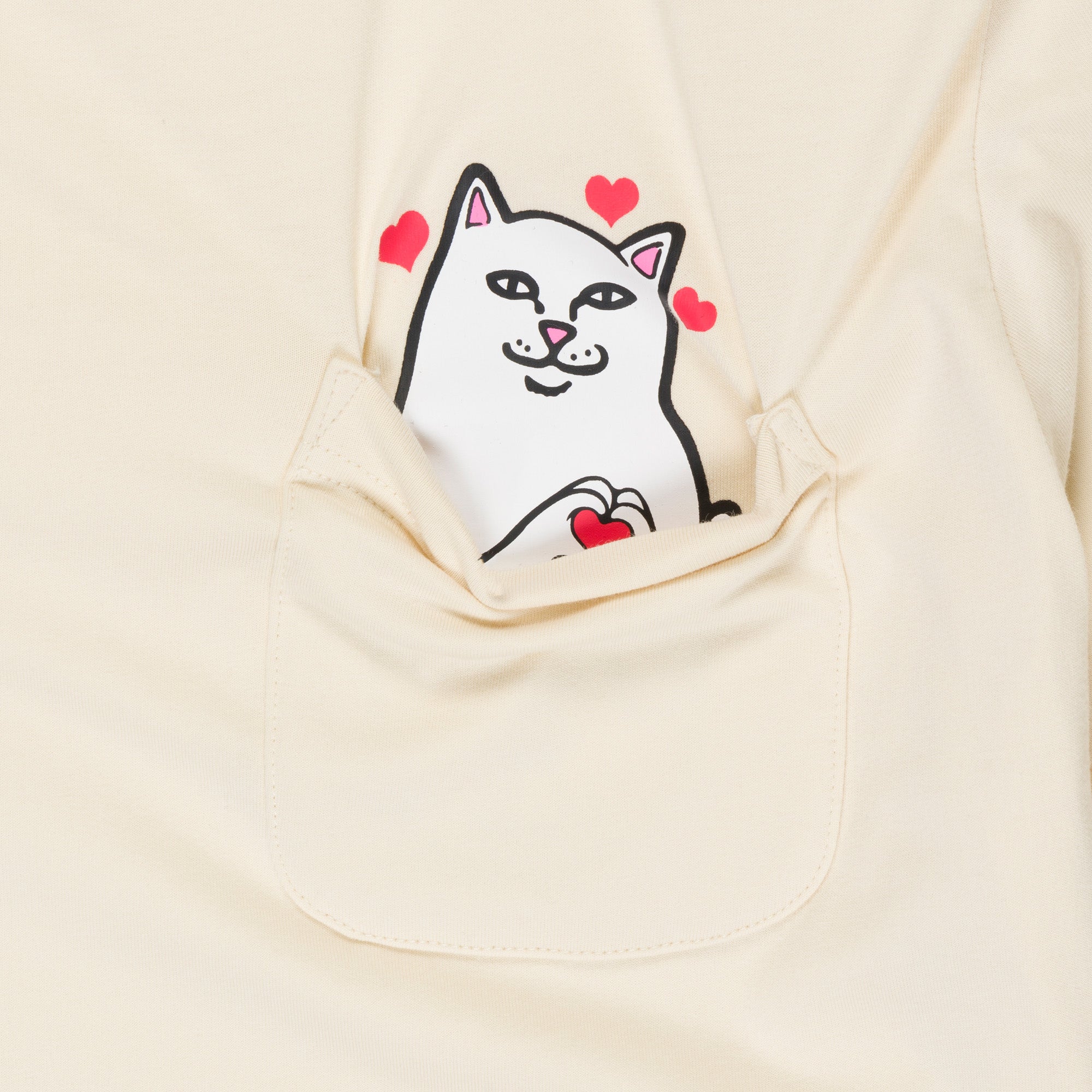 RIPNDIP Nermal Loves Pocket Tee (Natural)