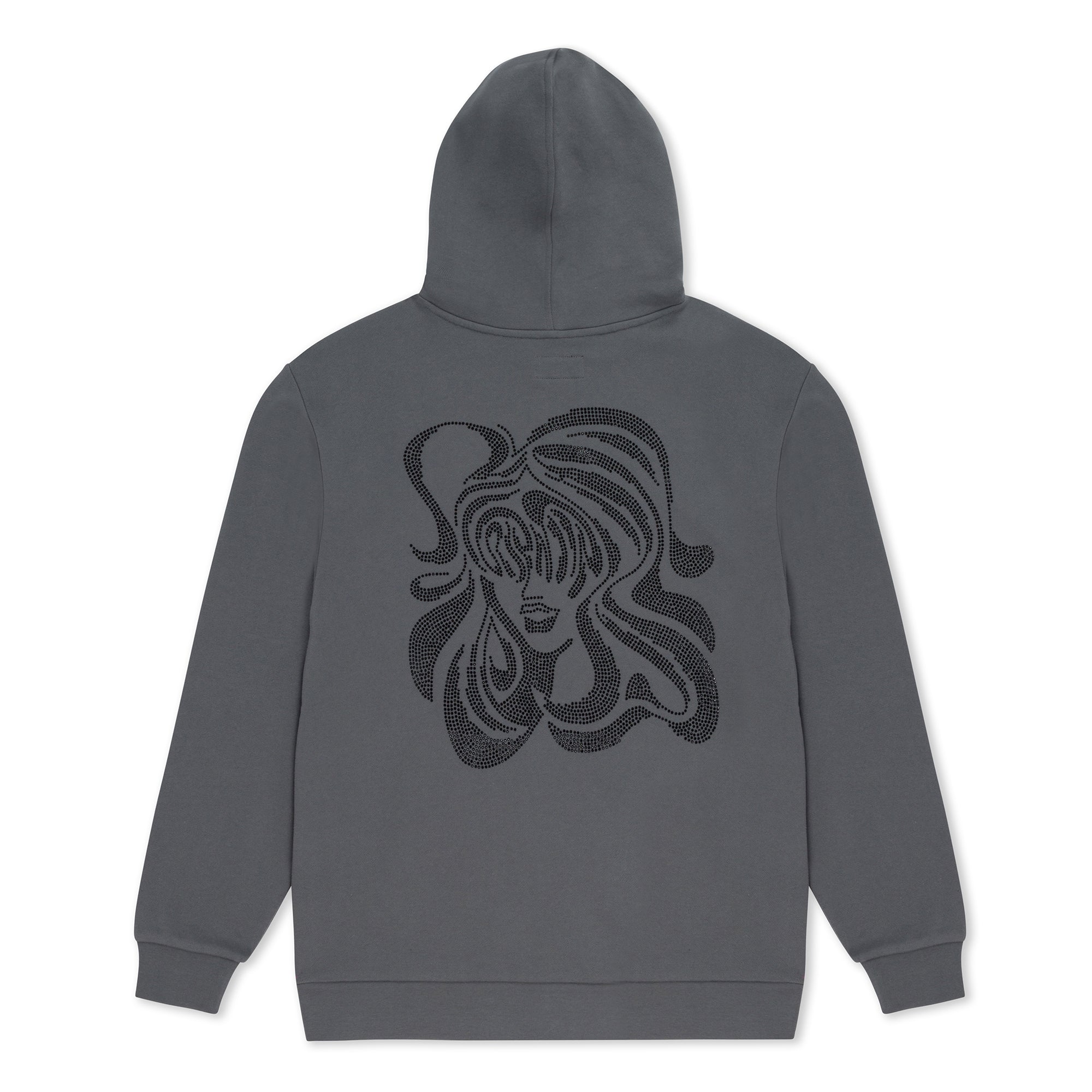 368219 Beautiful Trip Rhinestone Hoodie (Charcoal)