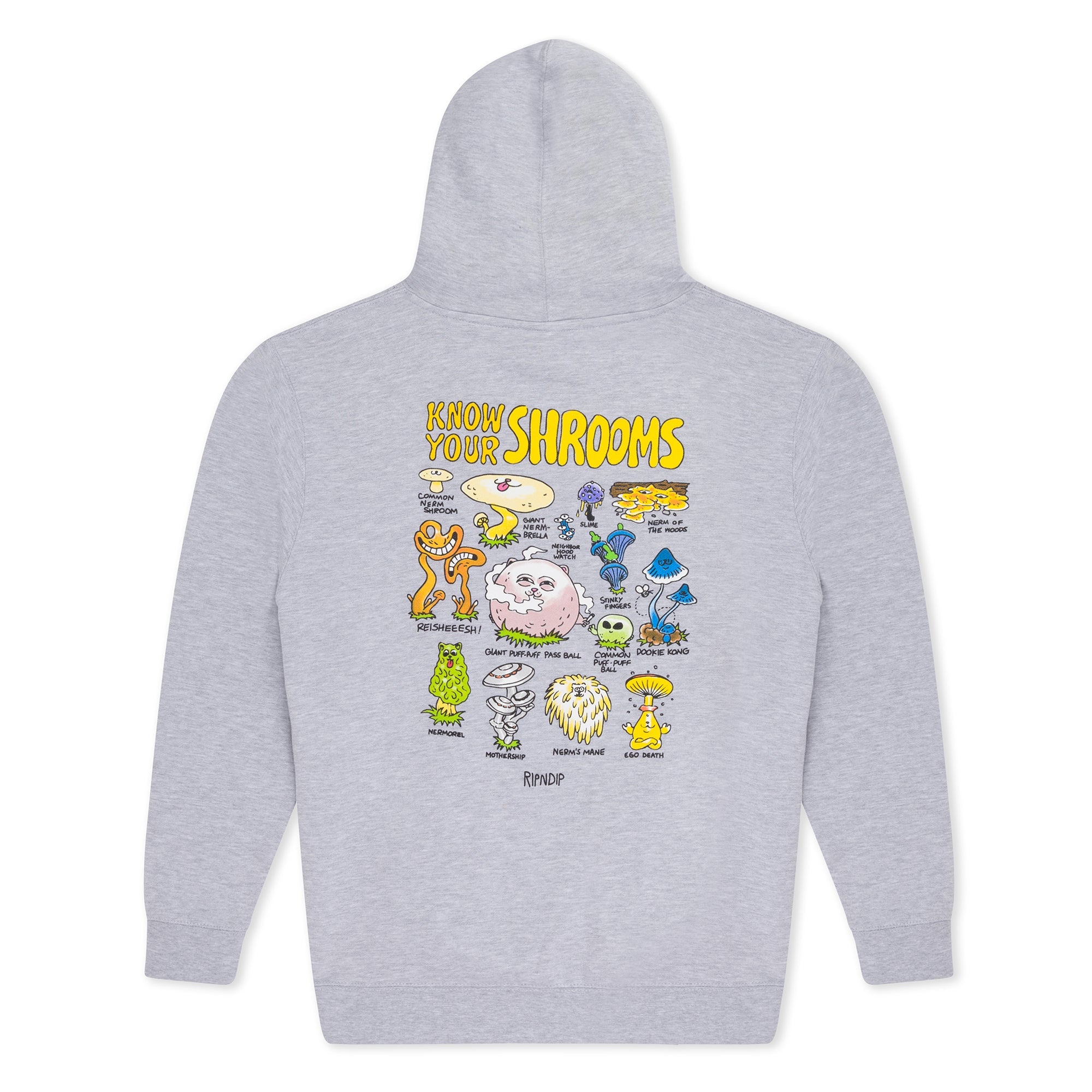 RIPNDIP Know Ur Shrooms Hoodie (Ash Heather)
