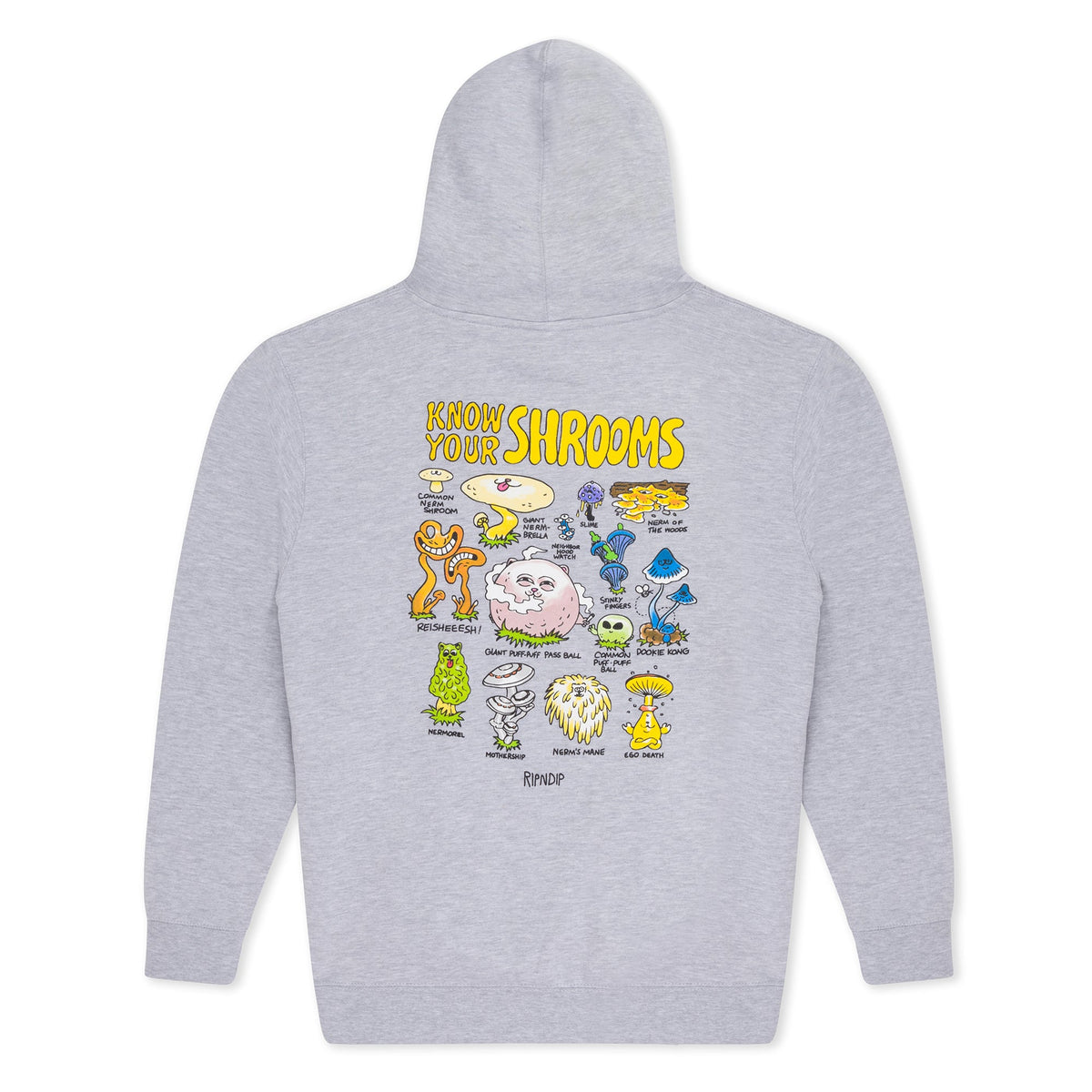 RIPNDIP Know Ur Shrooms Hoodie (Ash Heather)