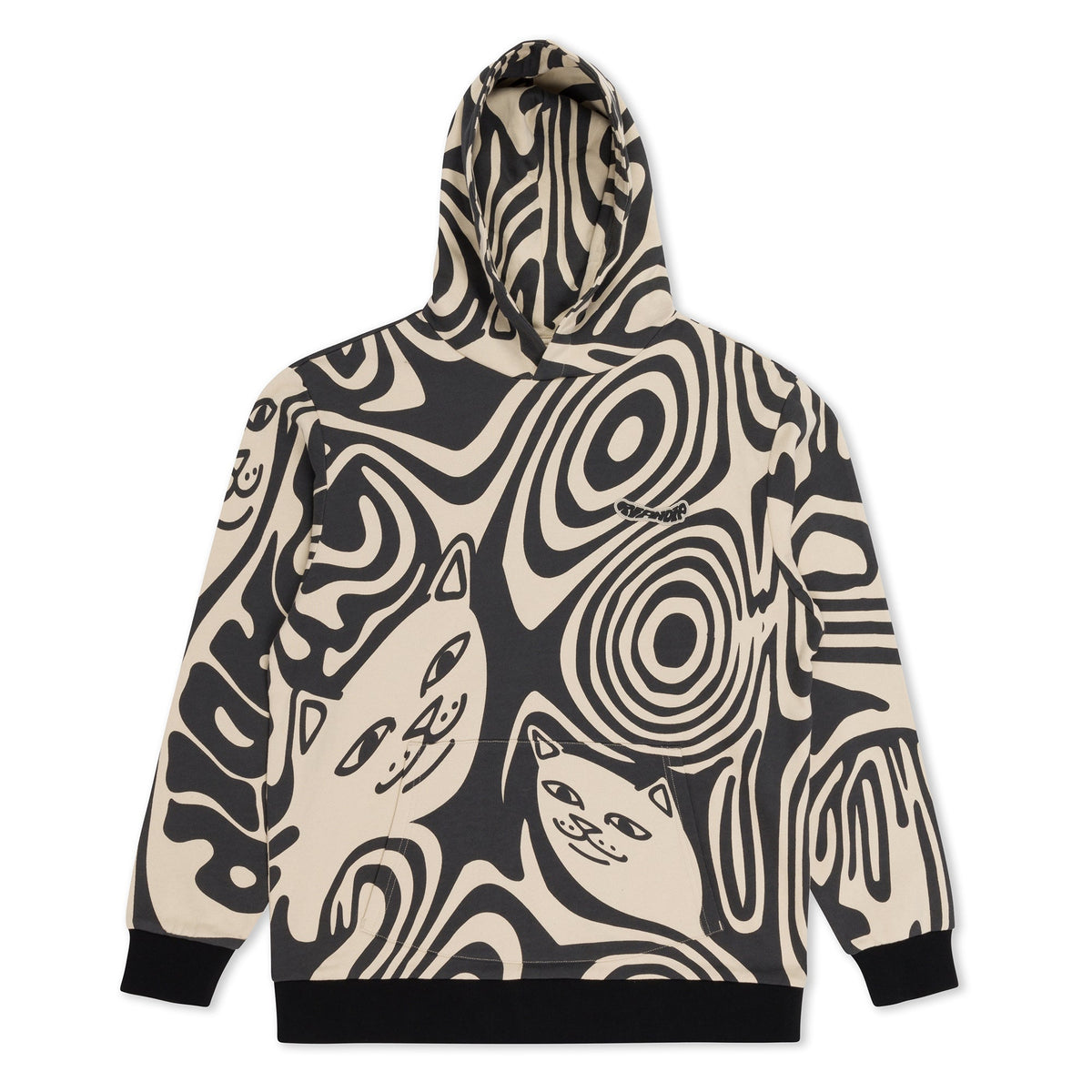 RIPNDIP Hypnotic Hoodie (Black/Cream)