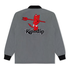 RIPNDIP Devil Baby Button Down Jacket (Charcoal)