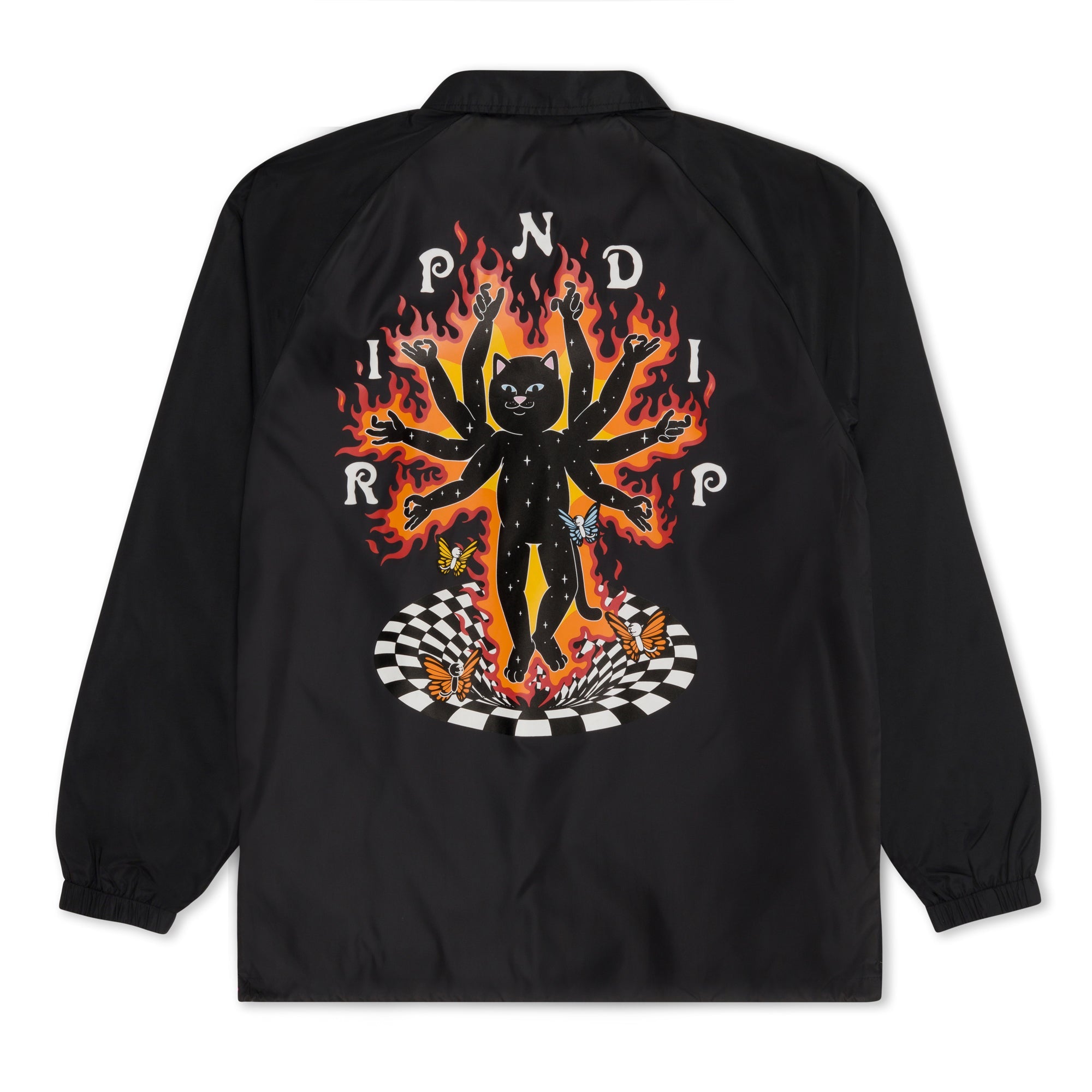 RIPNDIP Illusion Jerm Coaches Jacket (Black)
