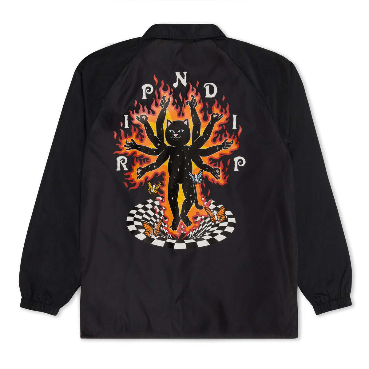RIPNDIP Illusion Jerm Coaches Jacket (Black)