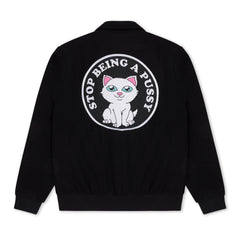 RIPNDIP Stop Being A Pussy Varsity Jacket (Black)