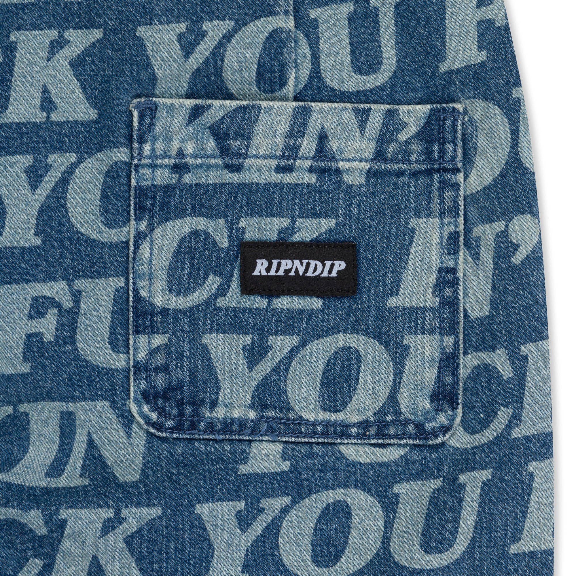 RIPNDIP Fuckin Fuck Denim Pants (Medium Wash)