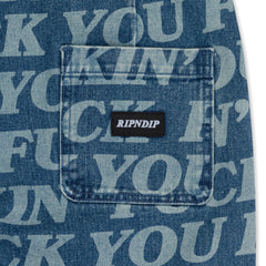 RIPNDIP Fuckin Fuck Denim Pants (Medium Wash)