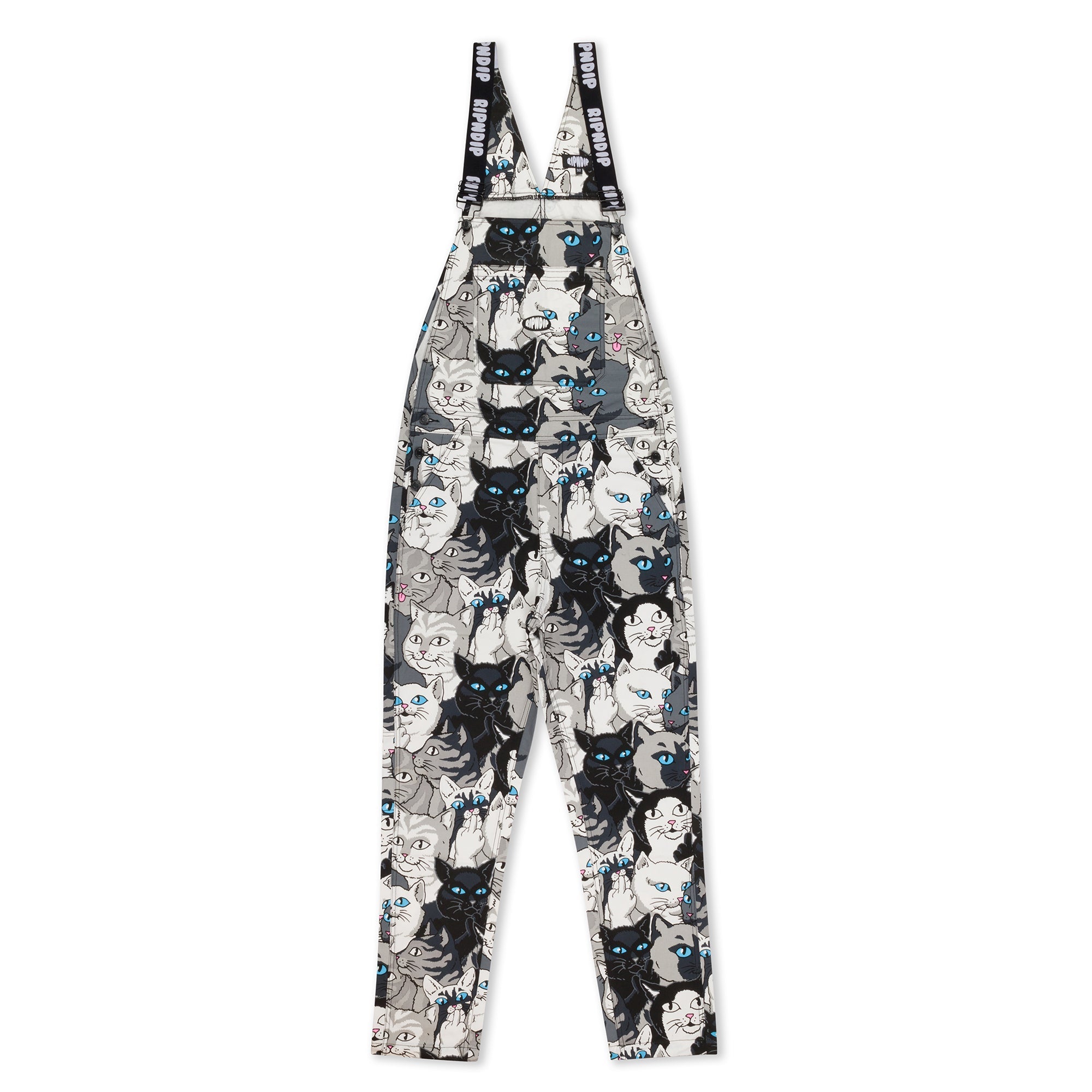 RIPNDIP Family Tree Twill Overalls (Black)