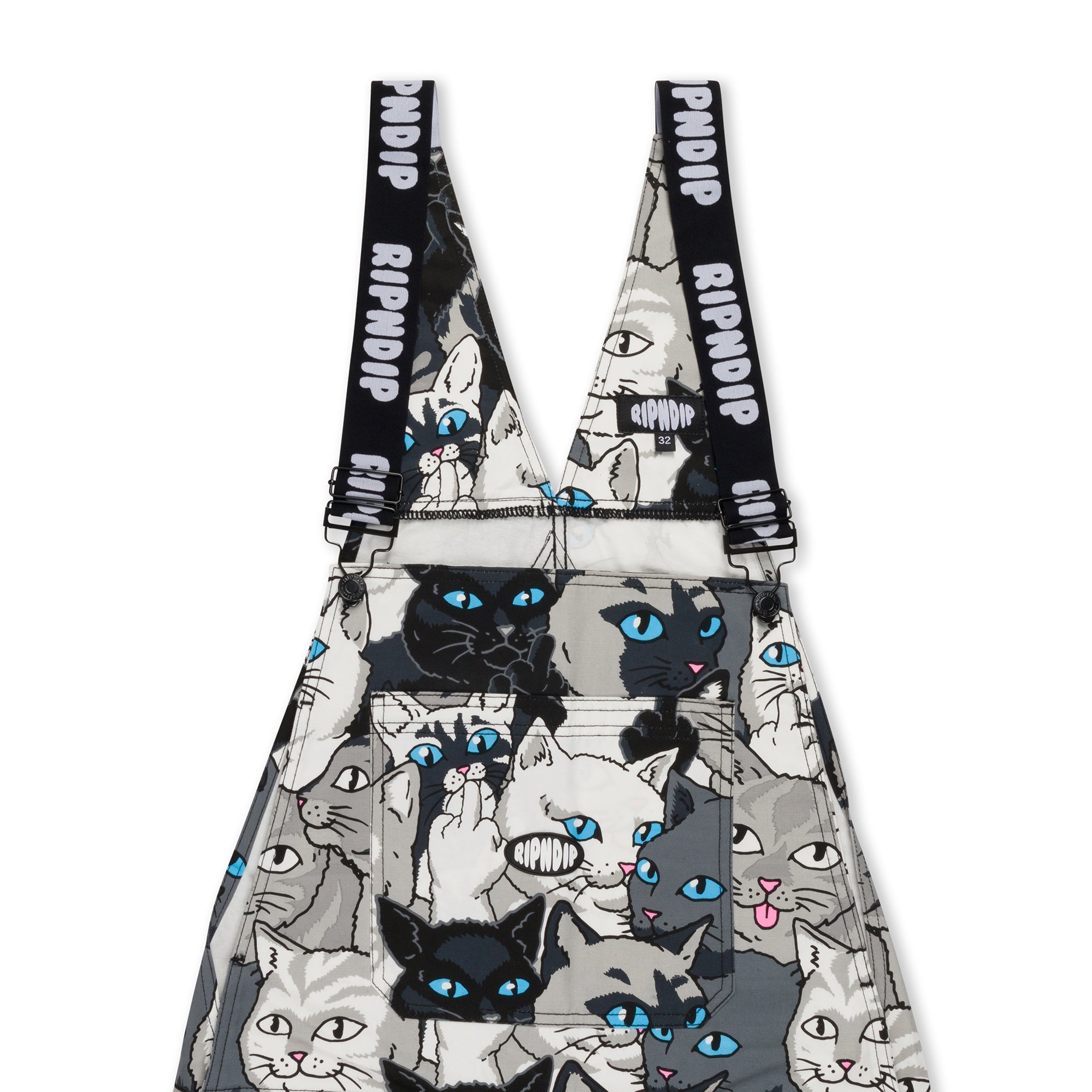 RIPNDIP Family Tree Twill Overalls (Black)