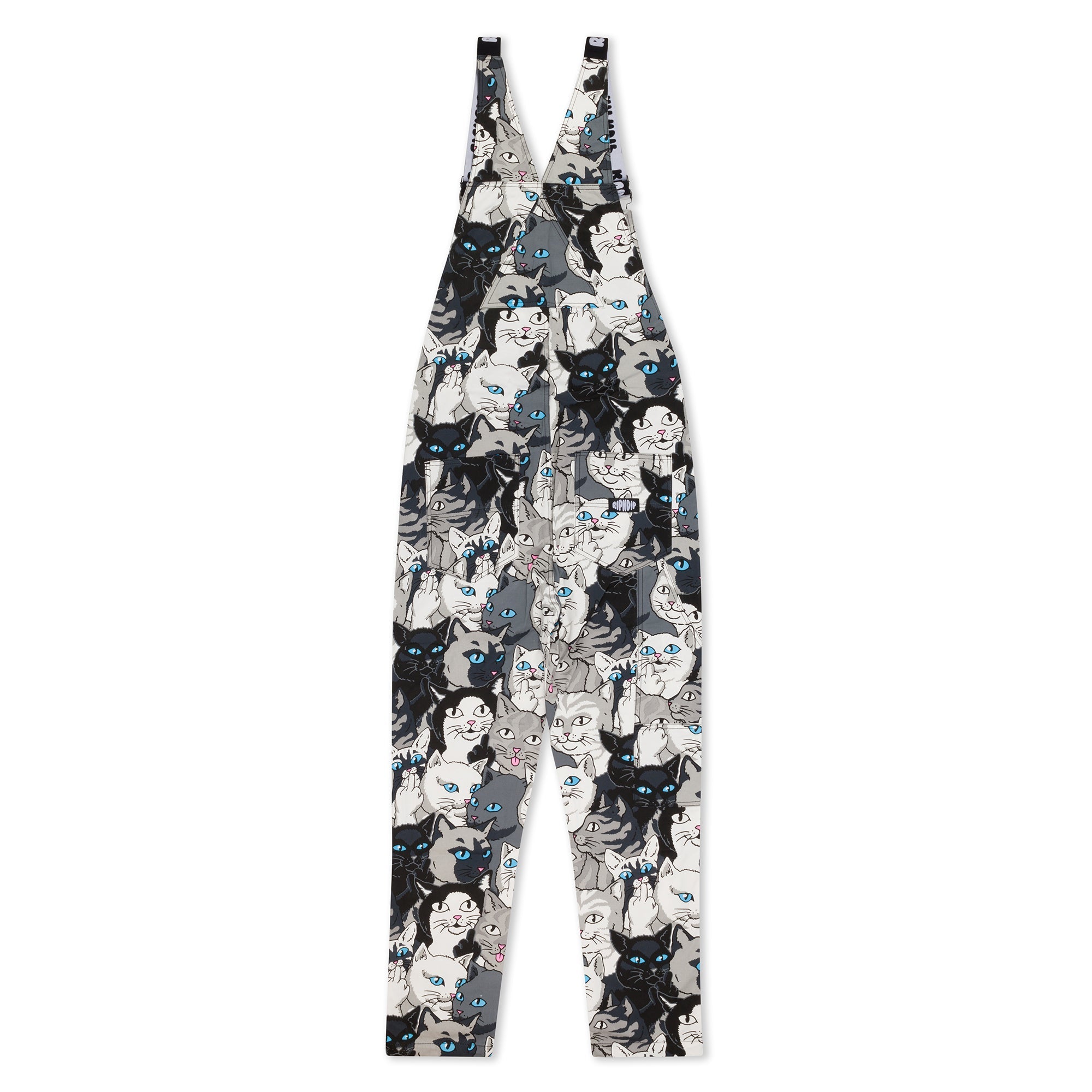 RIPNDIP Family Tree Twill Overalls (Black)