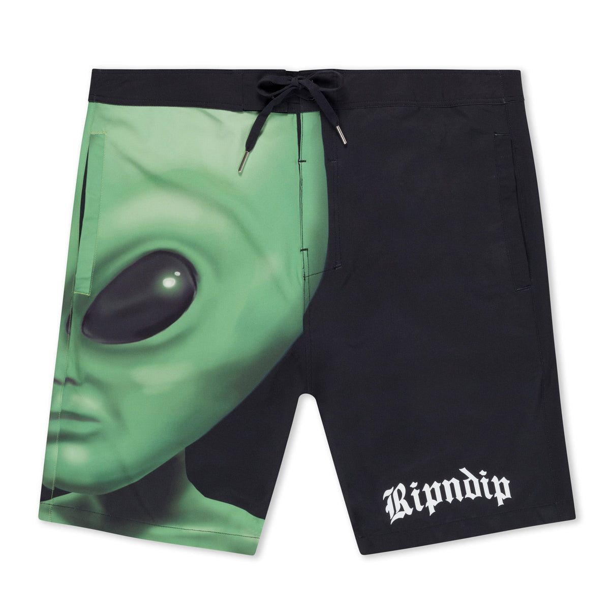 RIPNDIP We Come In Peace Swim Shorts (Black)