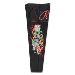 RIPNDIP InkEd Wide Fit Denim Pants (Black)