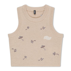 RIPNDIP Euphoria Knit Crop Top (Off White)