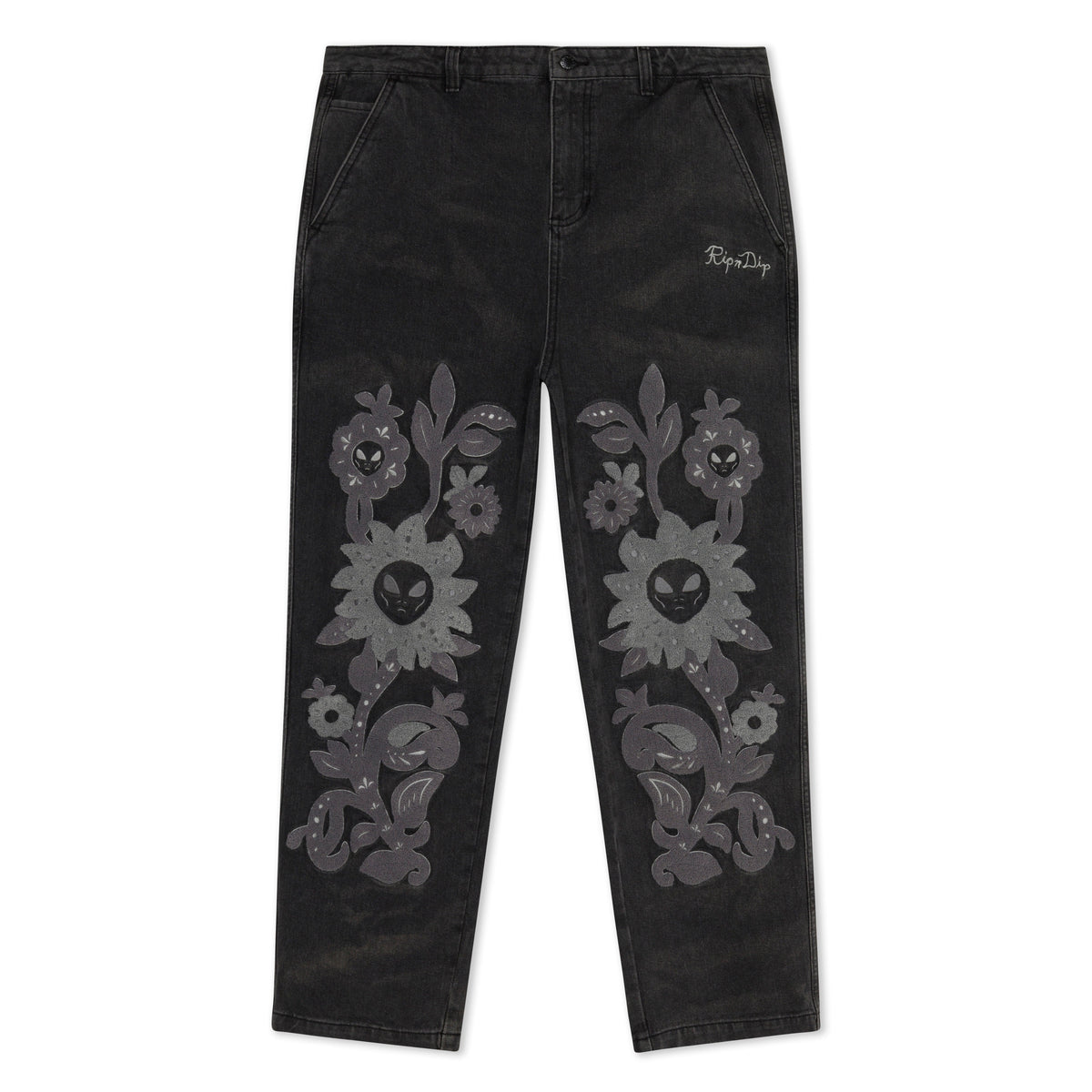 RIPNDIP Space Garden Pants (Black Vintage Wash)
