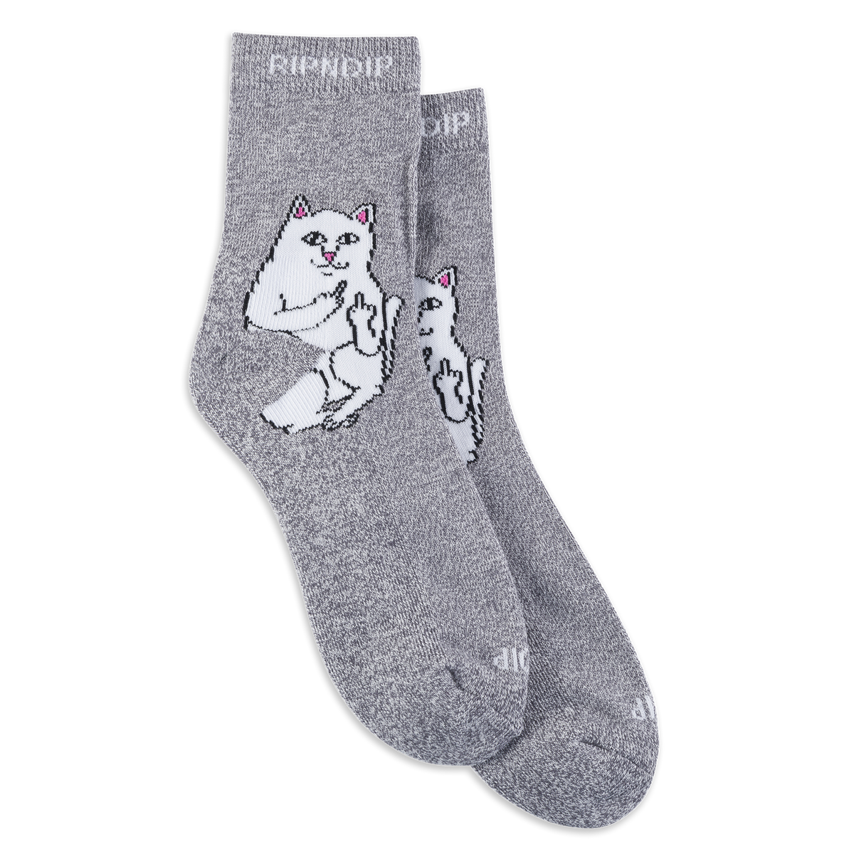 RIPNDIP Lord Nermal Mid Socks (Charcoal Heather)