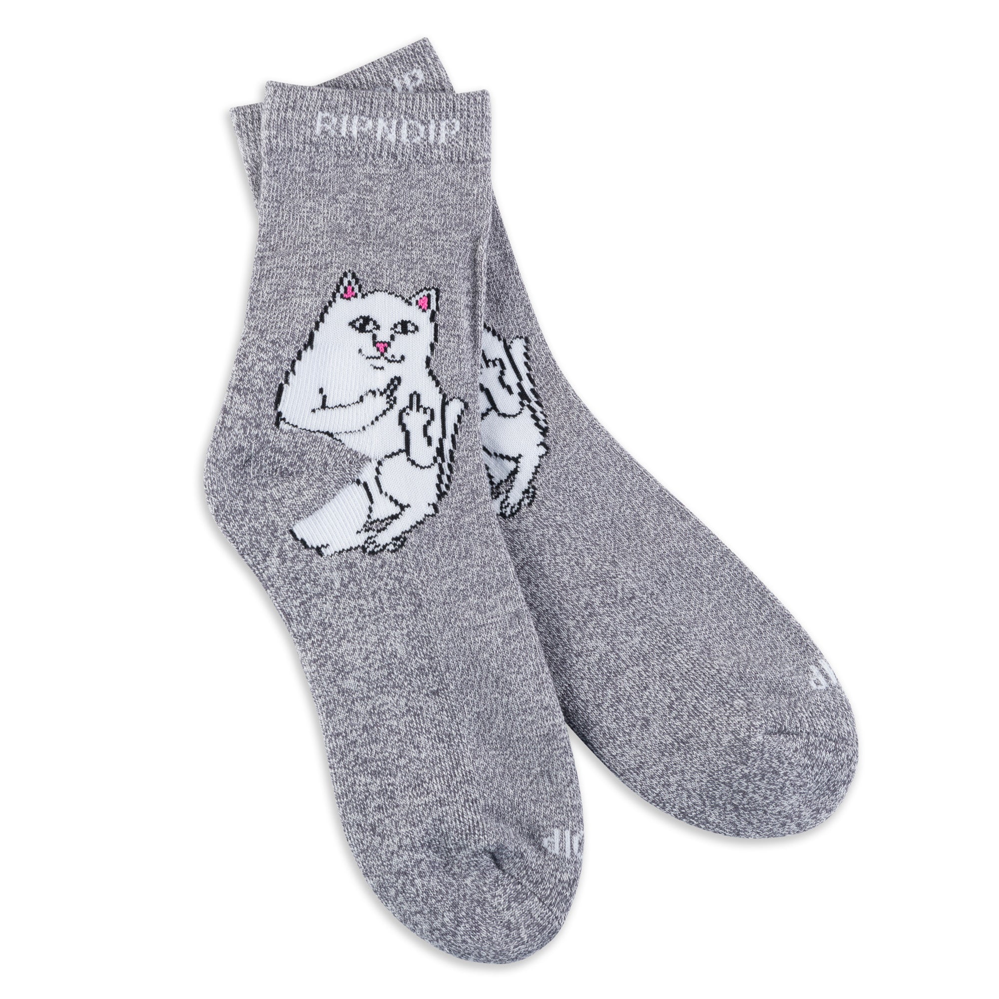 RIPNDIP Lord Nermal Mid Socks (Charcoal Heather)