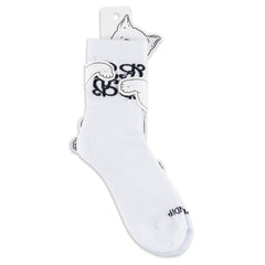 RIPNDIP Ranagram Mid Socks (White)