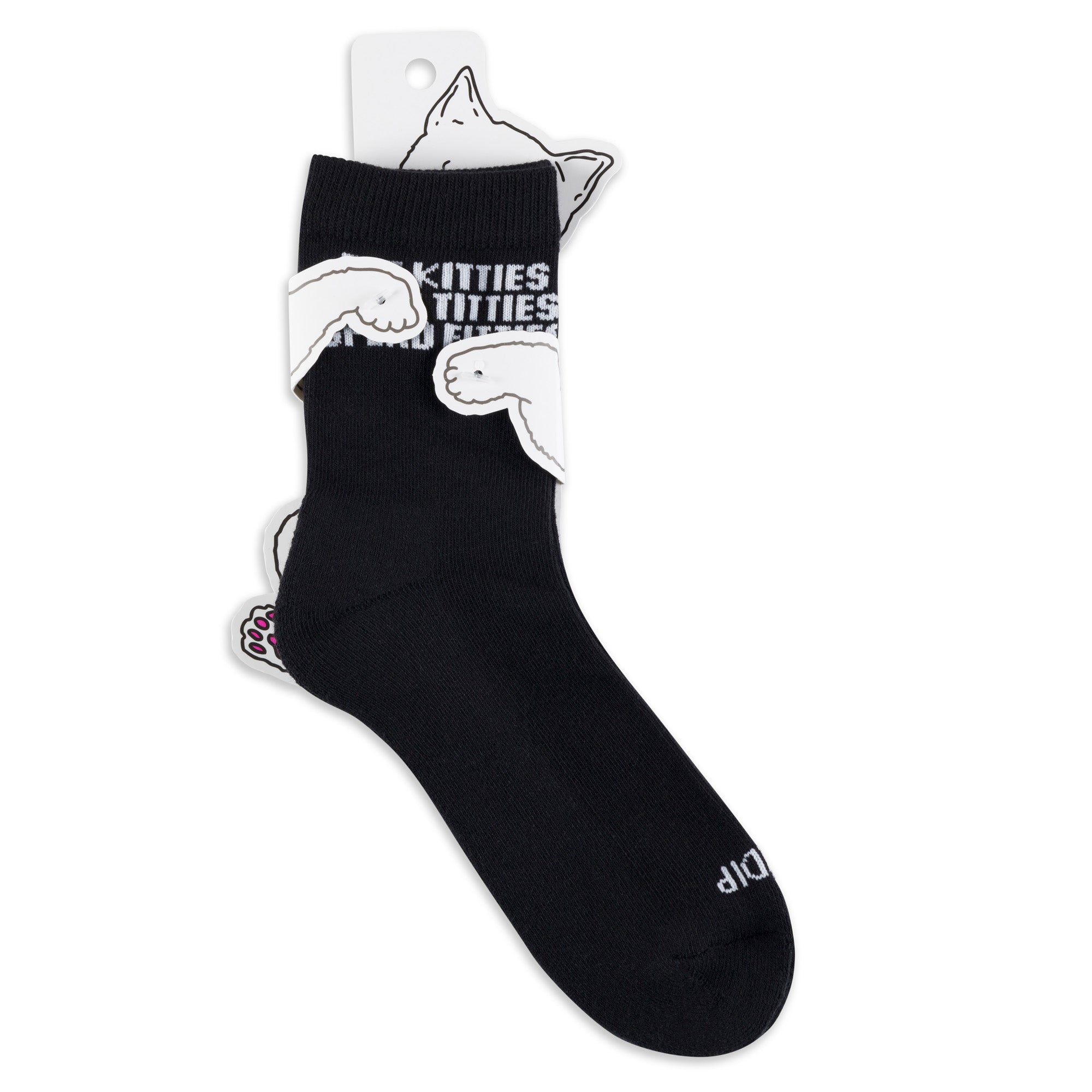 RIPNDIP Pet Kitties Mid Socks (Black)
