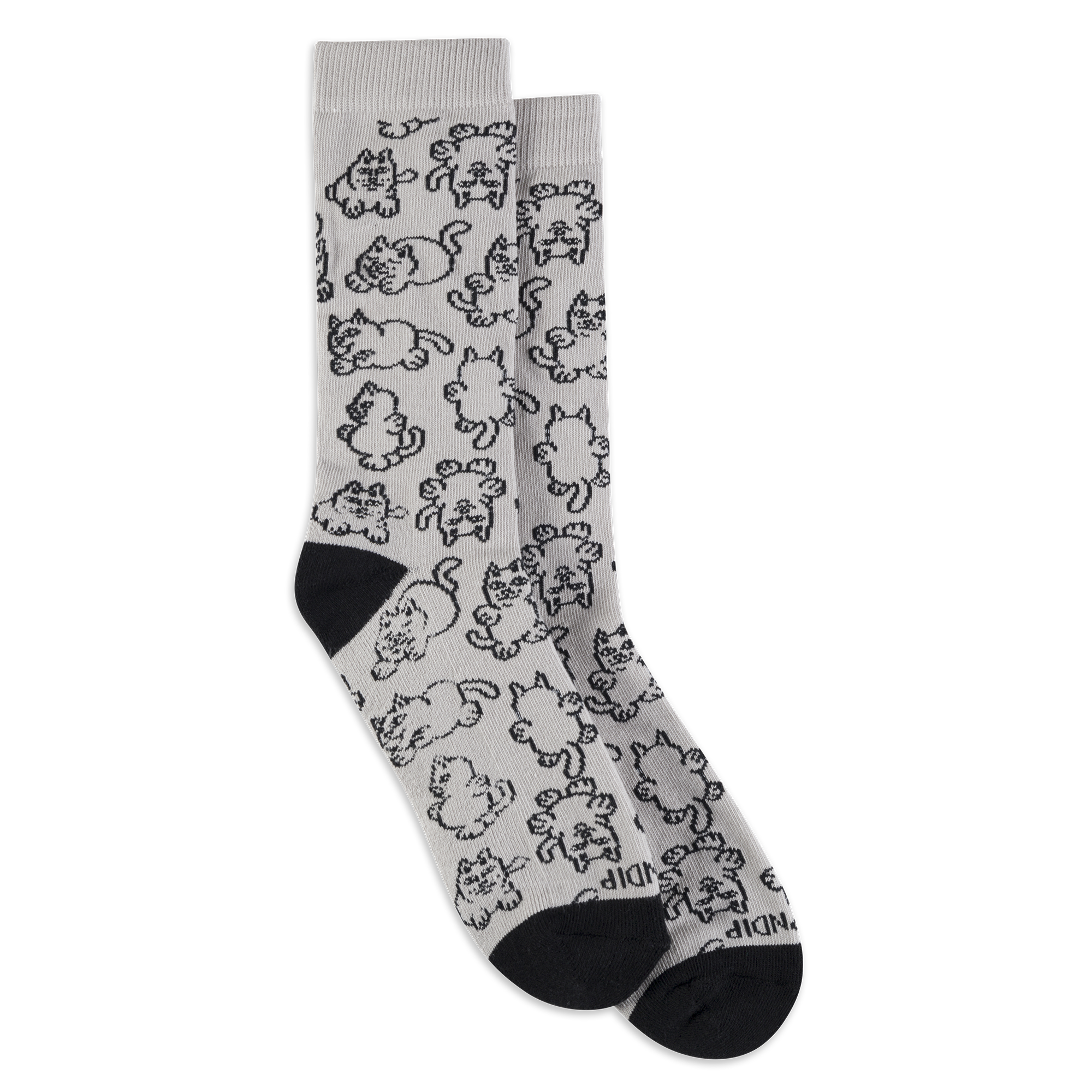 RIPNDIP Nermie Buddies Socks (Heather Grey)