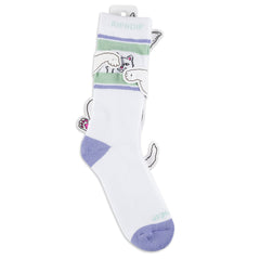 RIPNDIP Peeking Nermal Socks (Lilac/Sage)