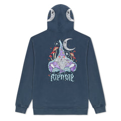 RIPNDIP Oracle Double Hood Hoodie (Navy Mineral Wash)