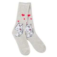 RIPNDIP Nermal Loves Socks (Ash Heather)