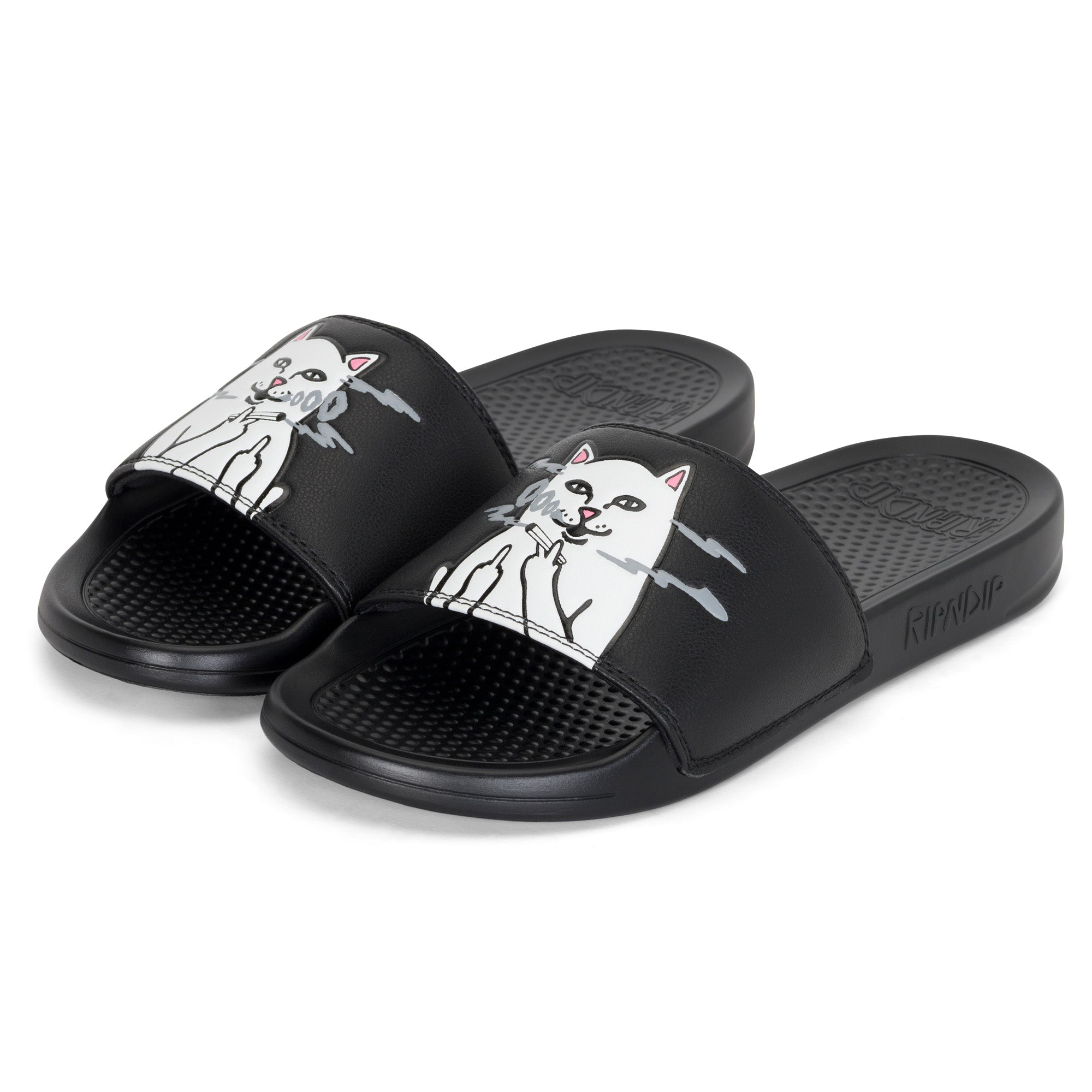RIPNDIP Lord Smokey Slides (Black)