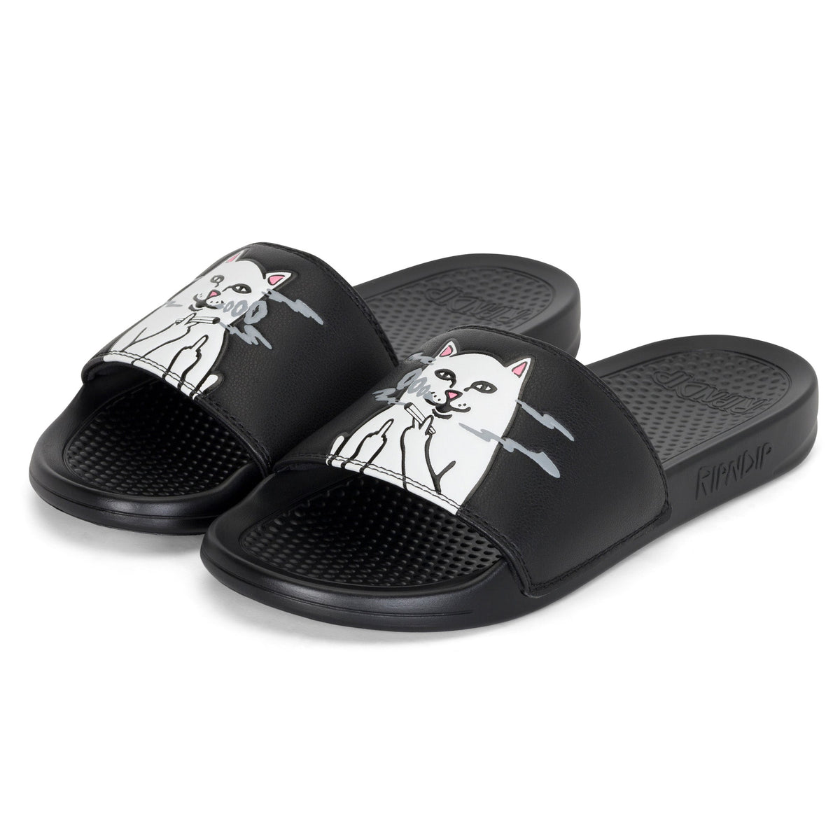 RIPNDIP Lord Smokey Slides (Black)