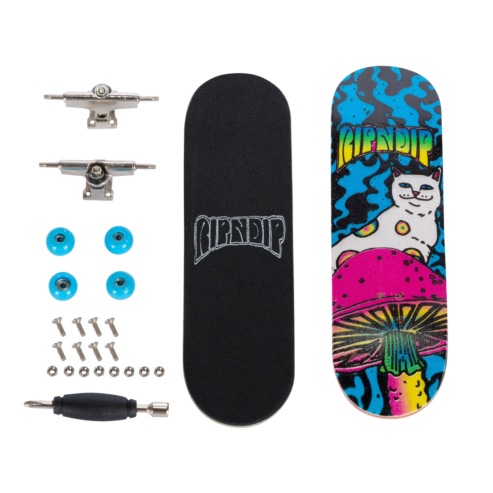 RIPNDIP Psychedelic Mini Skateboard (Multi)