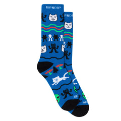 RIPNDIP Jolly Holiday Socks (Navy)
