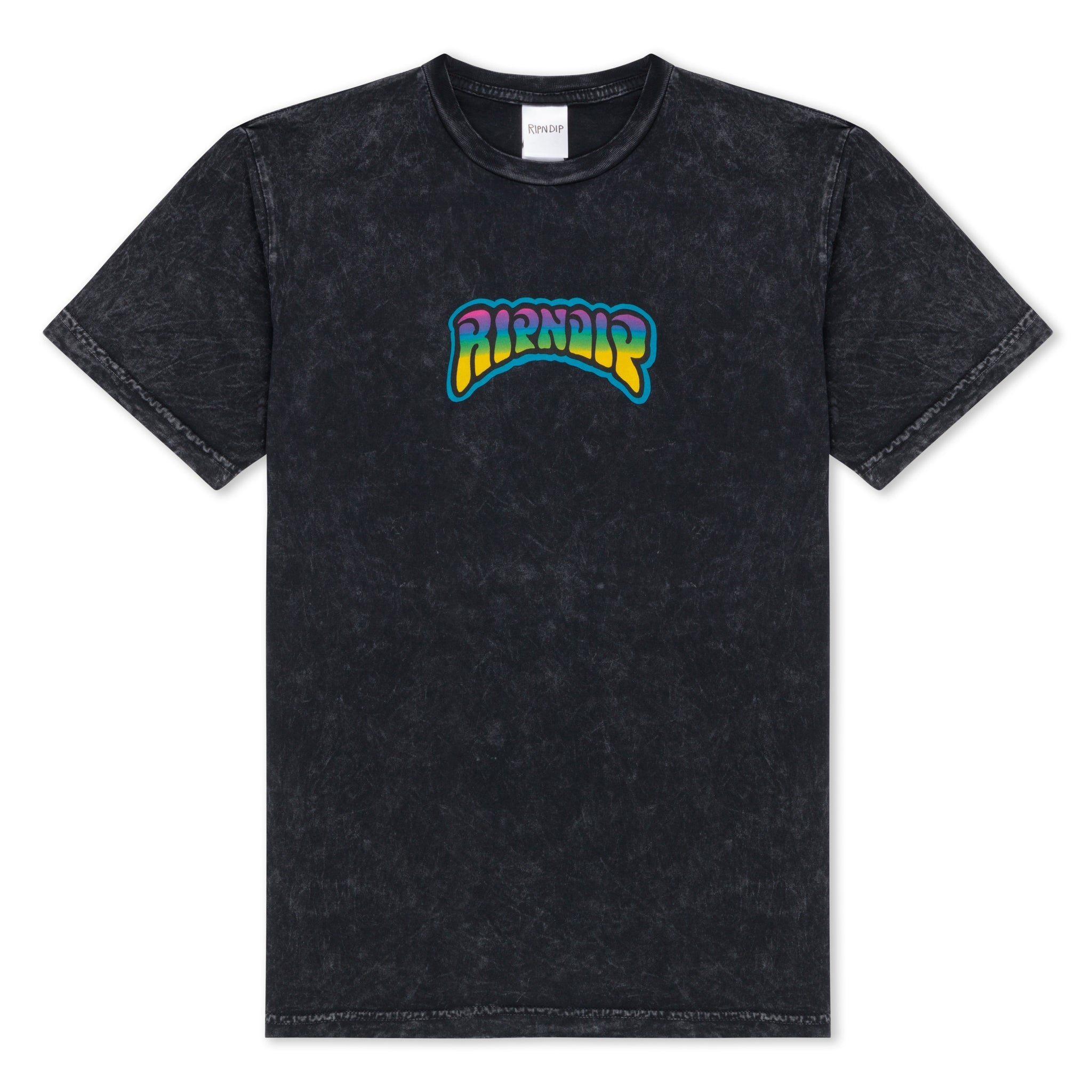 RIPNDIP Psychedelic Garden Tee (Black Mineral Wash)