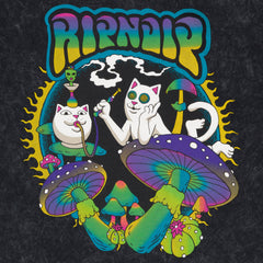 RIPNDIP Psychedelic Garden Tee (Black Mineral Wash)