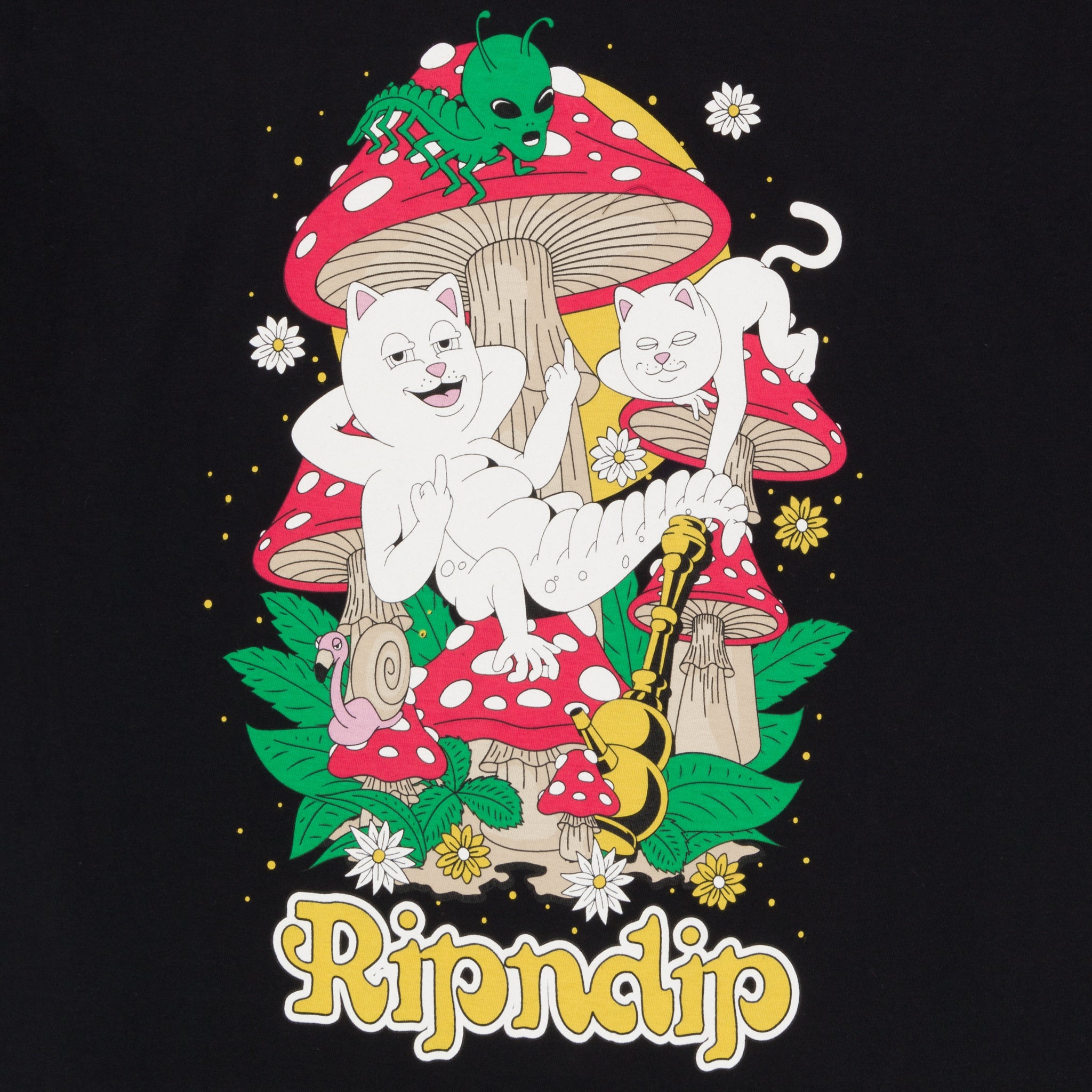 RIPNDIP Caterpillar Garden Tee (Black)
