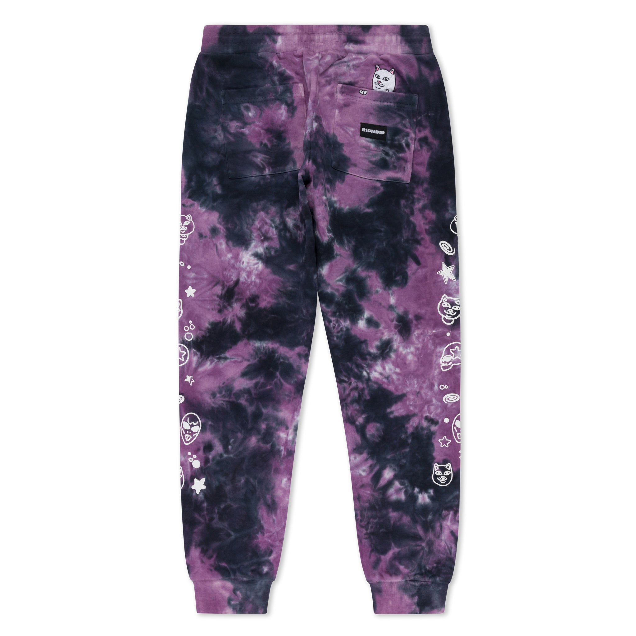 RIPNDIP Dance Forever Sweatpants (Black/Orchid Tie Dye)