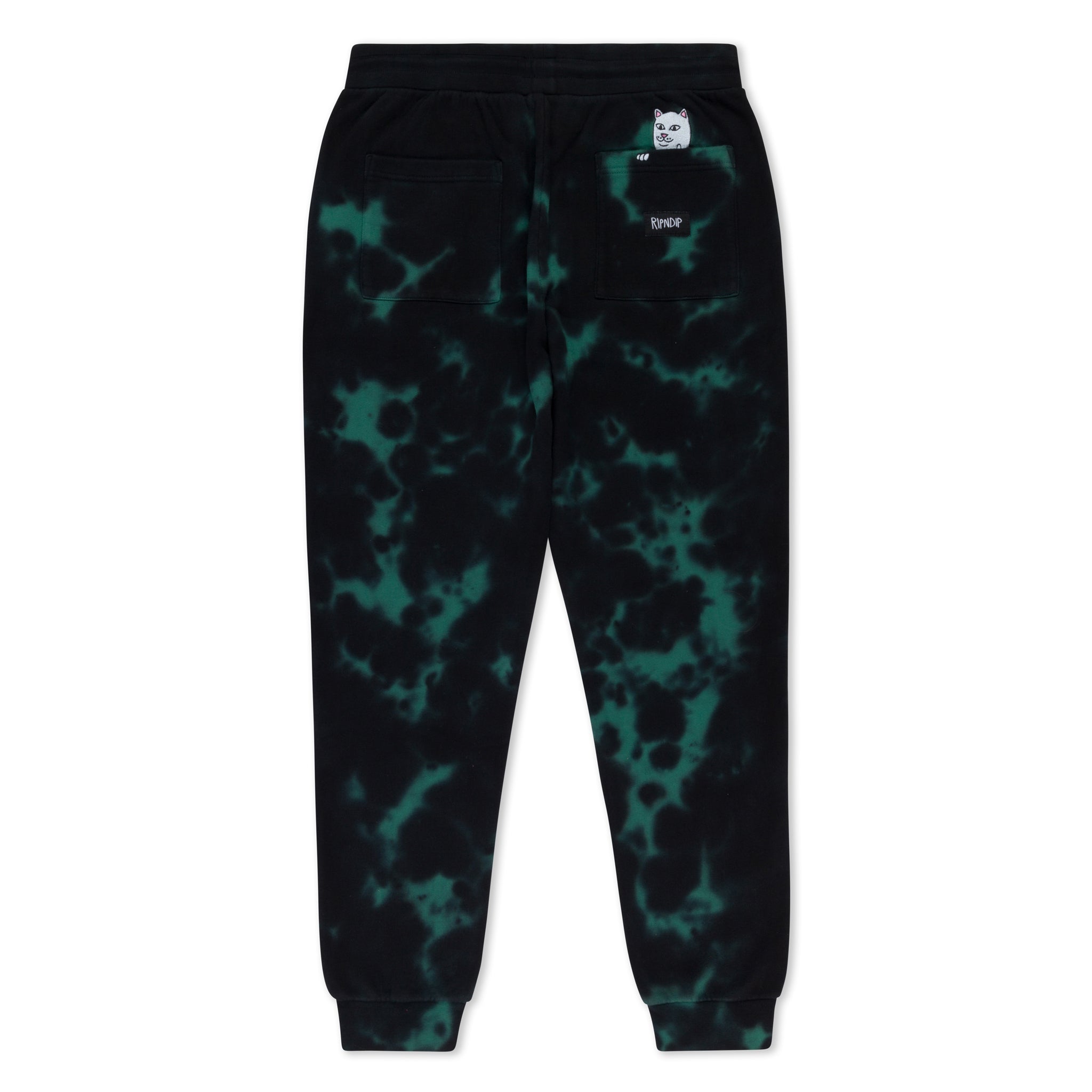 RIPNDIP Ripntail Sweatpants (Green/Black Tie Dye)