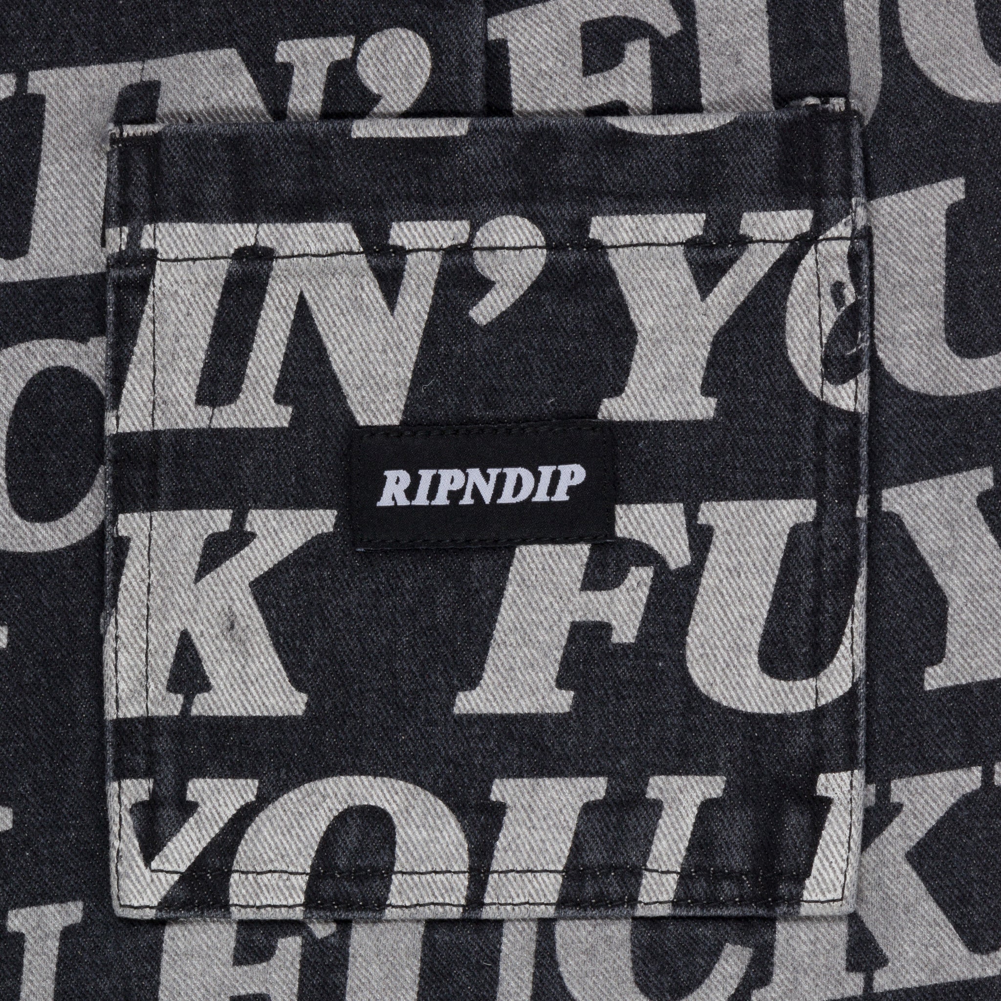 RIPNDIP Fuckin Fuck Denim Shorts (Black)