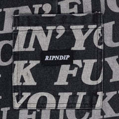 RIPNDIP Fuckin Fuck Denim Shorts (Black)